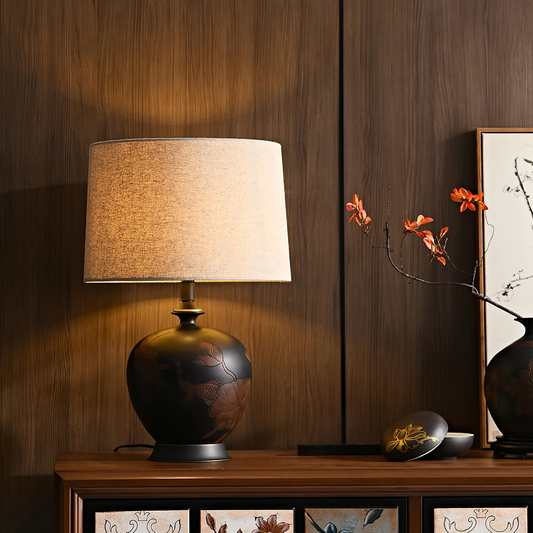 Zen-Style Ceramic Lamp