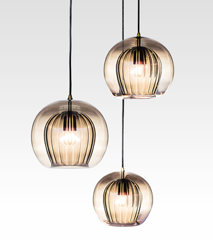 Pleated Glass Pendant Light