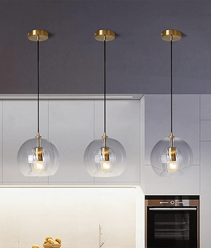 Pleated Glass Pendant Light