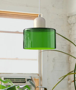 Nordic Morandi Cylinder Glass Pendant Light S66