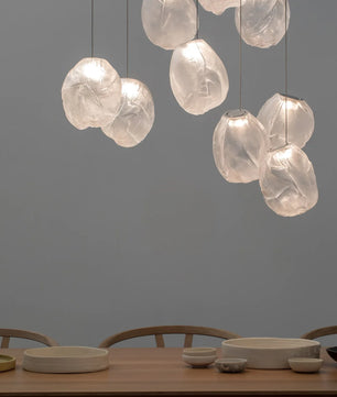 Liquid Glass Stone Pendant Light
