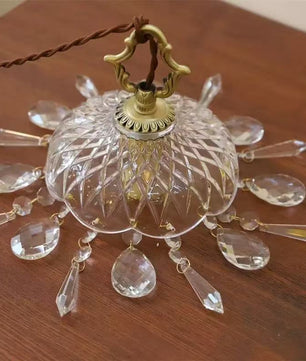 French crystal pendant lamp
