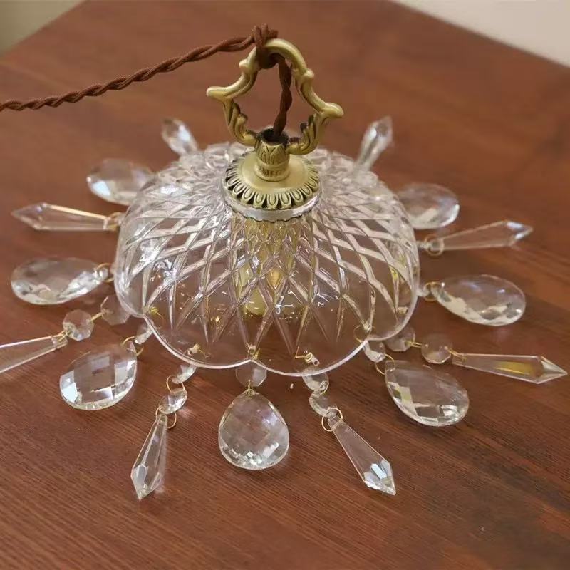 French crystal pendant lamp