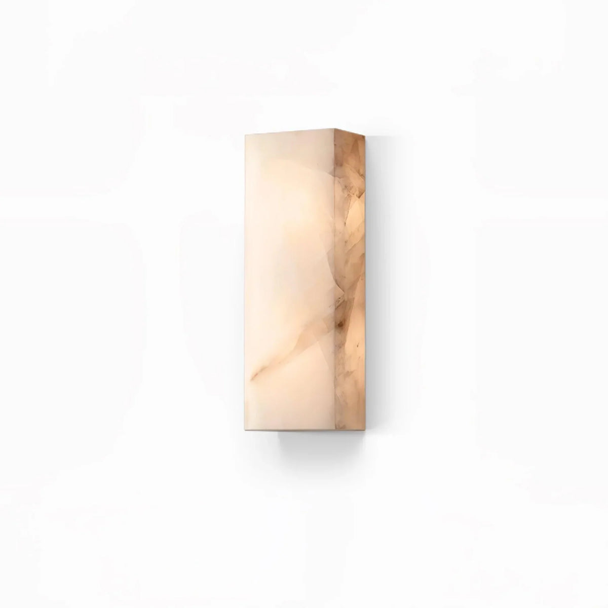 Rectangular Alabaster Wall Sconce