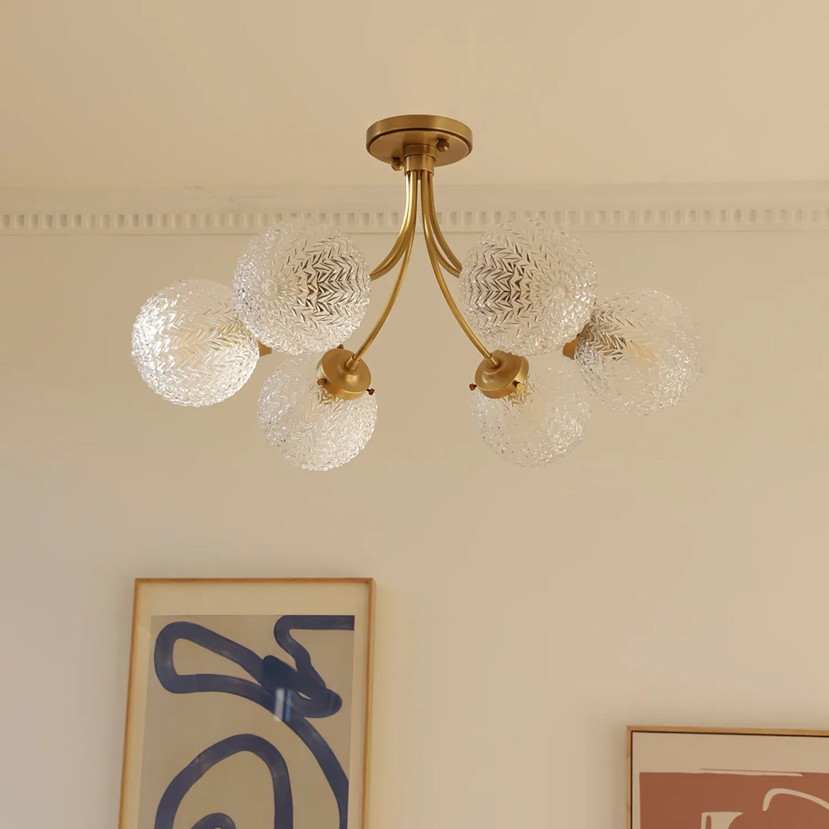 Retro Glass Ceiling Lamp