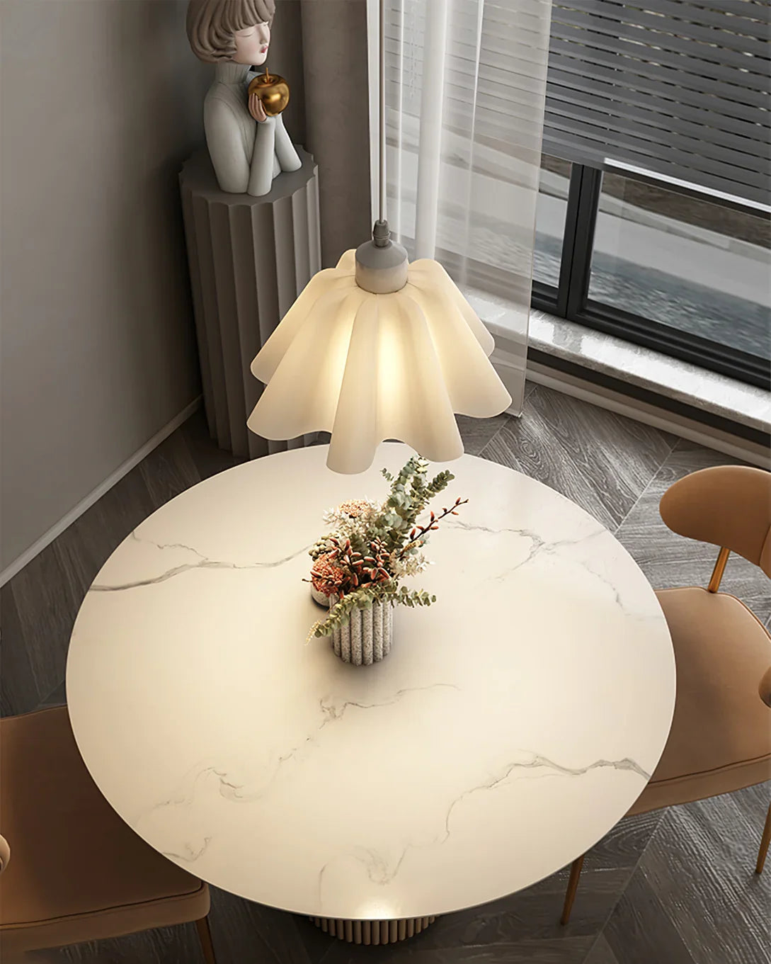 Danish Pleated Pendant Lamp