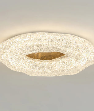 Glacial Pattern Resin Ceiling Light