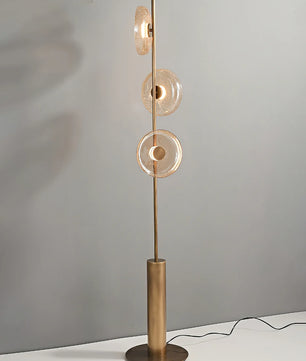 Glacier Crackle Glass Floor Lamp