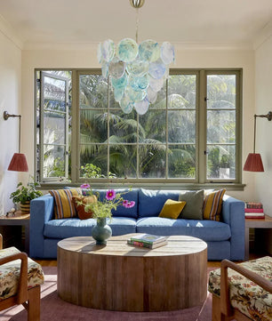 Vistosi Blue Murano Chandelier