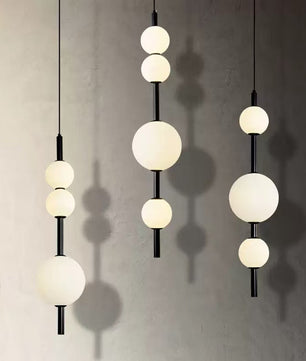 Vertical Glass Pendant Light