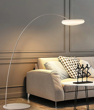 Mr Magoo Floor Lamp – Modern Minimalist Tall Standing Lamp for Living Room, Black & White