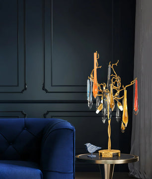 Aqua Willow Table Lamp