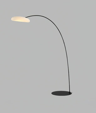 Mr Magoo Floor Lamp – Modern Minimalist Tall Standing Lamp for Living Room, Black & White