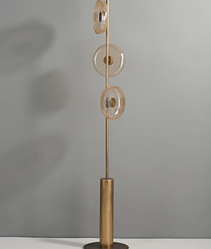 Glacier Crackle Glass Floor Lamp