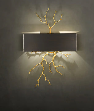 Brass Branch Wall Lamp