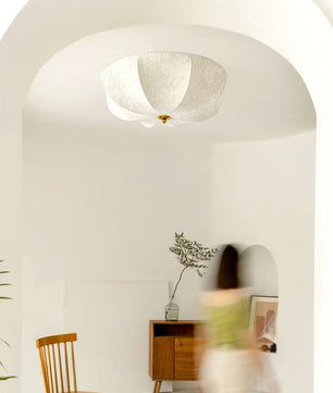 Orchid Fabric Ceiling Lamp