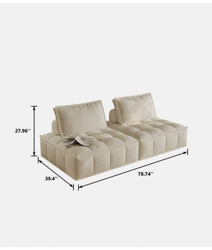 Cotton And Linen Fabric Sofa