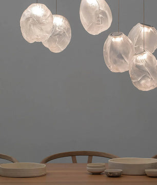 Liquid Glass Stone Pendant Light