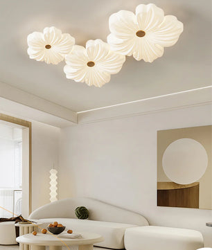 Cream Flower Ceiling Lamp