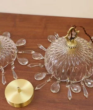 French crystal pendant lamp