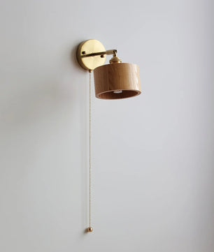 Rotatable Wooden Wall Lamp
