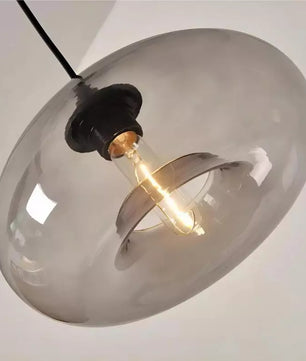 Doughnut glass pendant light