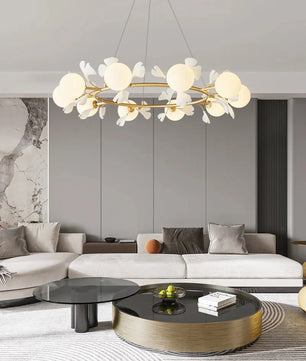 Allanie Gingko Round Chandelier