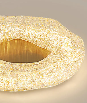Glacial Pattern Resin Ceiling Light