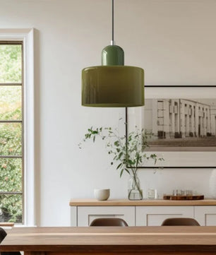 Nordic Morandi Cylinder Glass Pendant Light S66