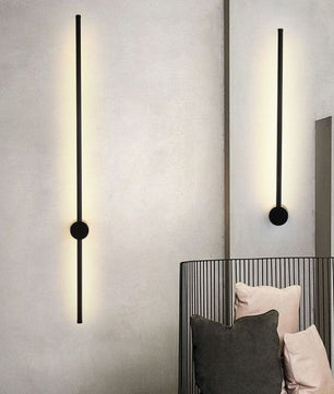 Industrial Black Linear LED Dimmable Wall Light S76