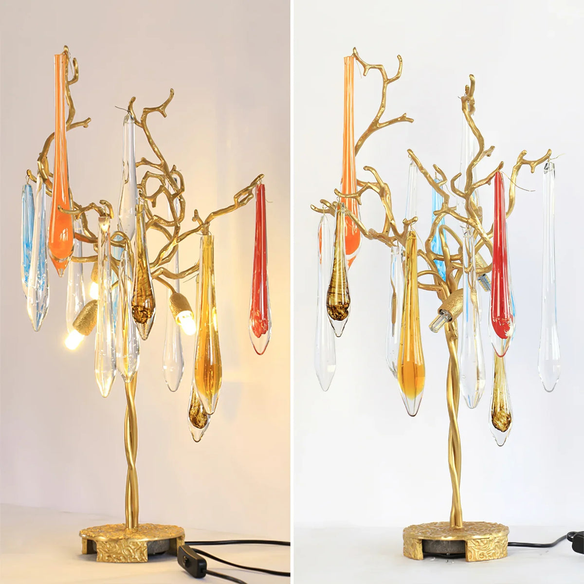 Aqua Willow Table Lamp