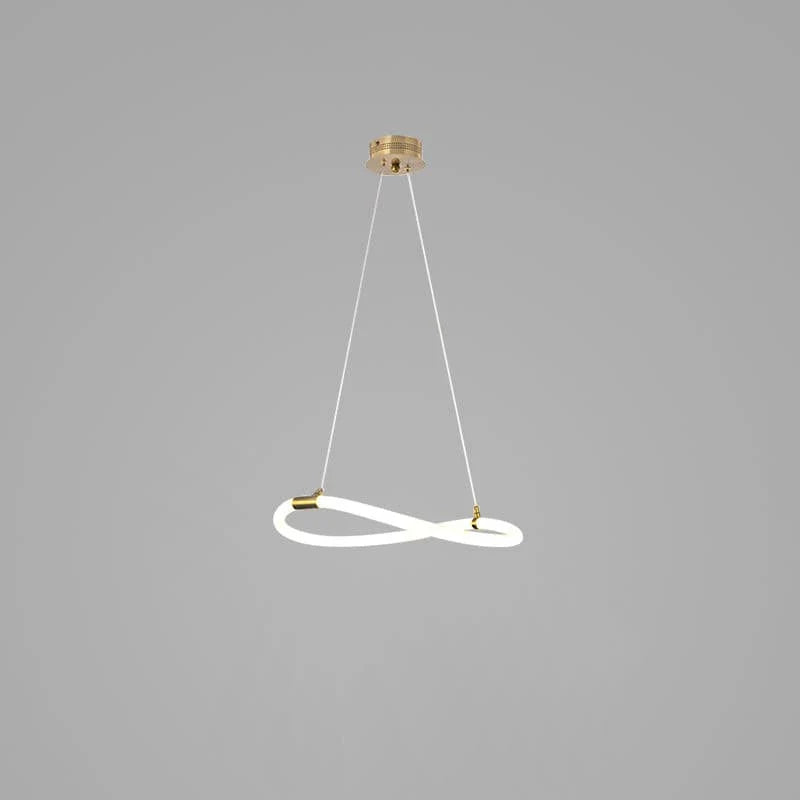 Serpentine Glow Gold Chandelier