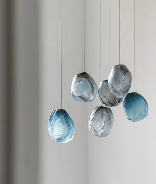 Liquid Glass Stone Pendant Light