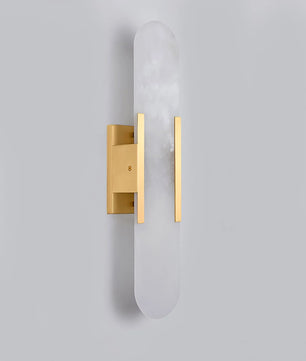 Geometric Harmony Alabaster Wall Lamp