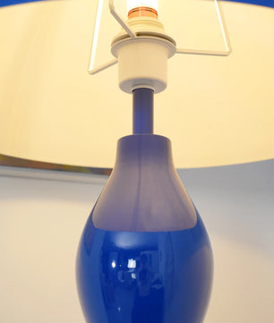 Drop Floor Lamp – Modern Colored Glass Standing Lamp for Living Room, Green & Blue