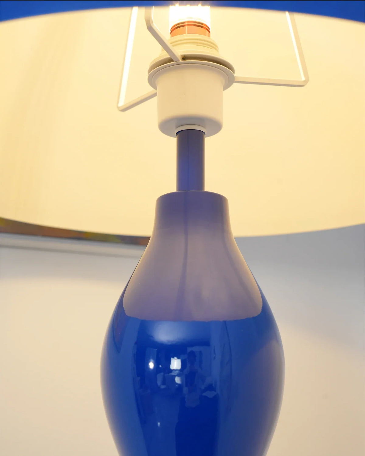 Drop Floor Lamp – Modern Colored Glass Standing Lamp for Living Room, Green & Blue