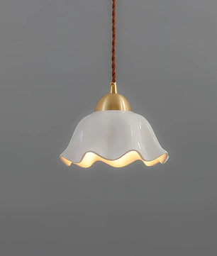 Ceramics Floral Pendant Light