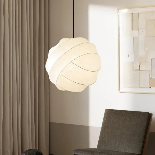 Wabi-Sabi Fiber Cocoon Pendant Lamp M400