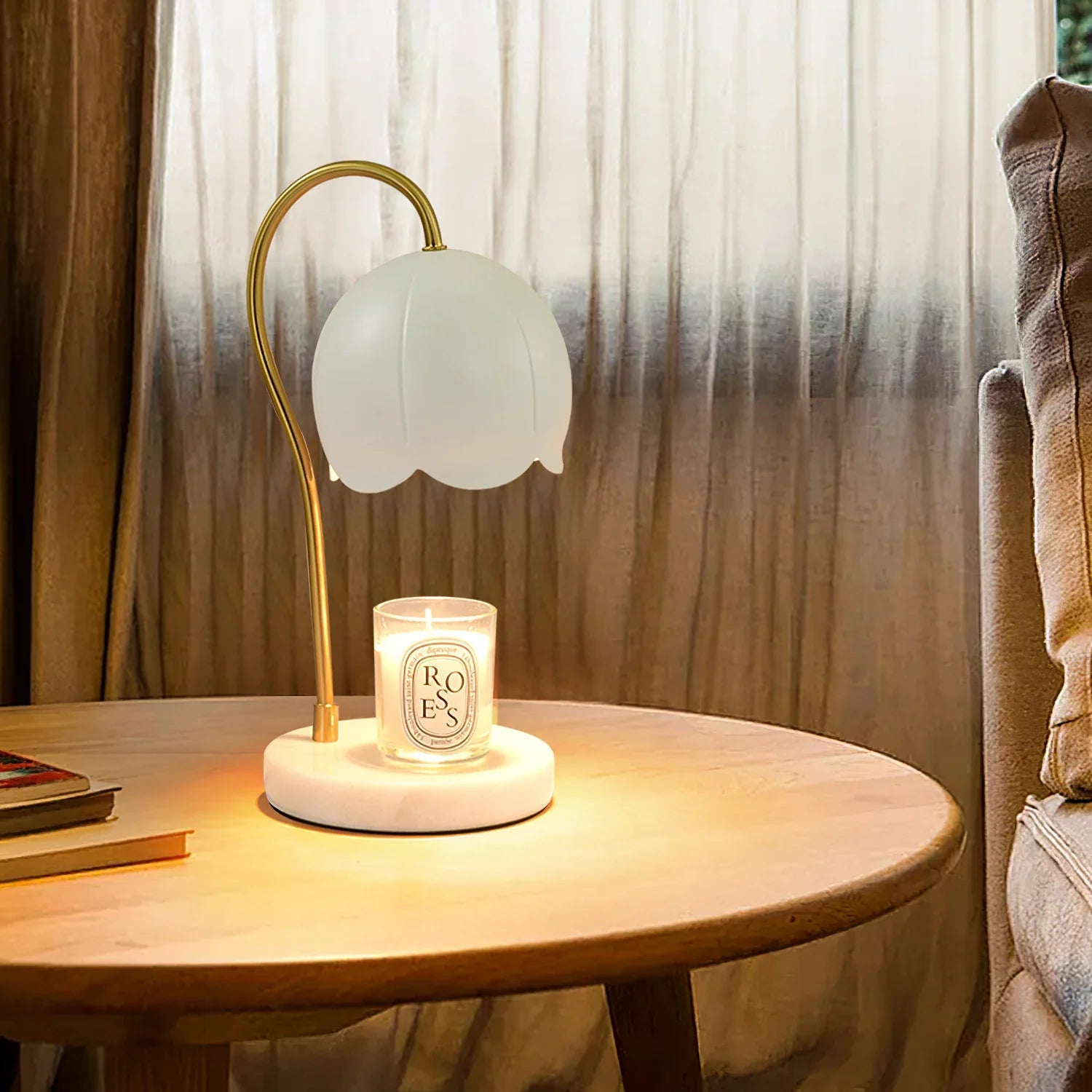Flower Candle Warmer Lamp