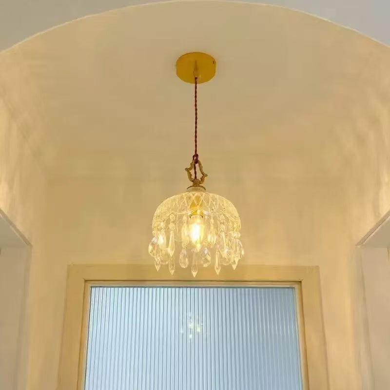 French crystal pendant lamp