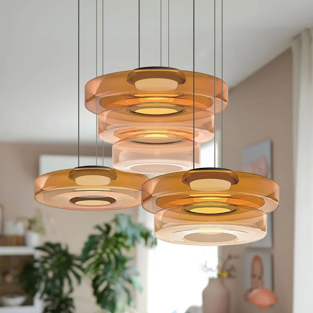 Nordic postmodern creative glass pendant light