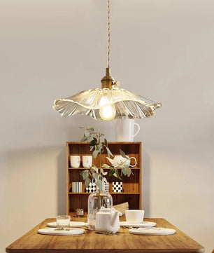 Tiffany Lotus Glass Pendant Light for Living Room S08