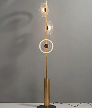 Glacier Crackle Glass Floor Lamp