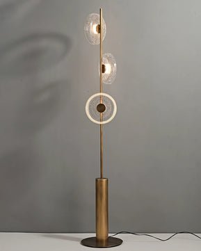 Glacier Crackle Glass Floor Lamp