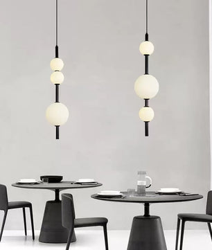 Vertical Glass Pendant Light