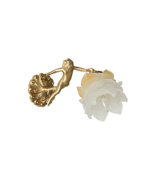 Putti Statuettes Brass Wall Lamp