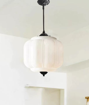 Eloise Vintage Milk Glass Pendant Light
