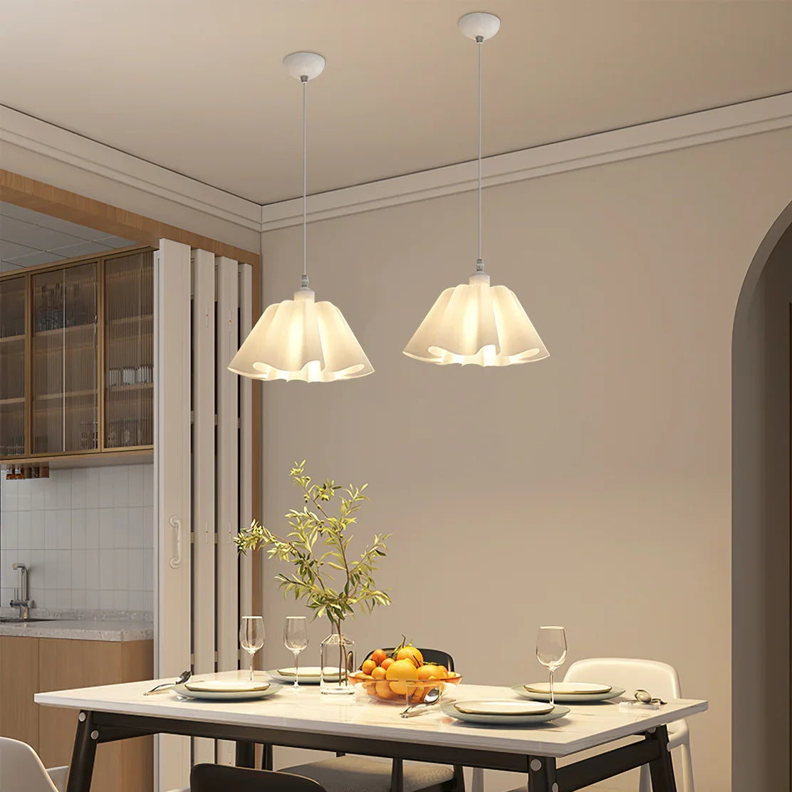 Danish Pleated Pendant Lamp