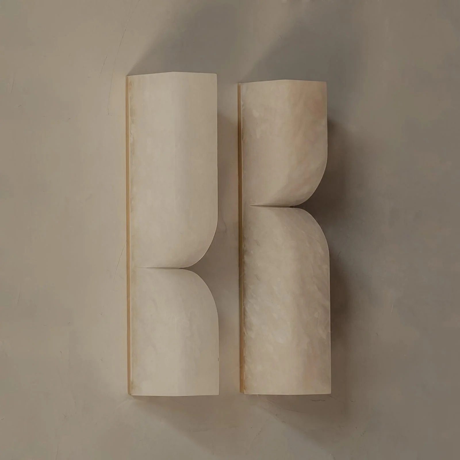 Up Down alabster Wall Sconce