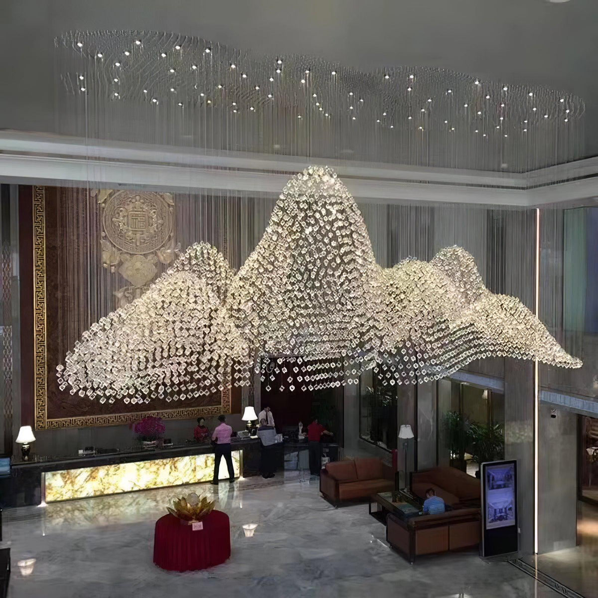 Crystal Stone Chandelier